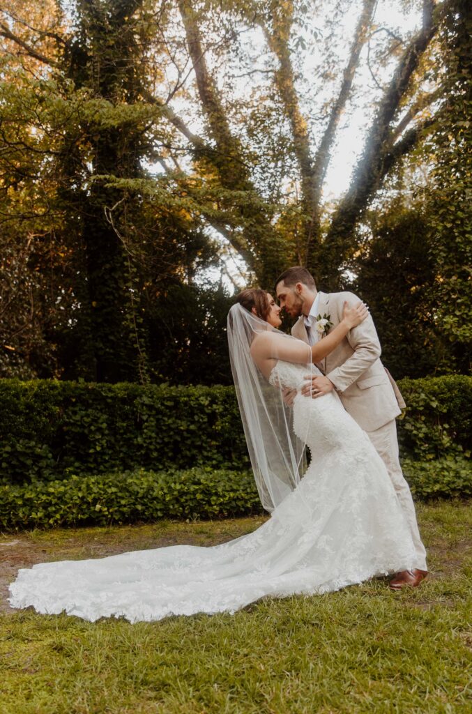 bride and groom portraits from southern charm wedding