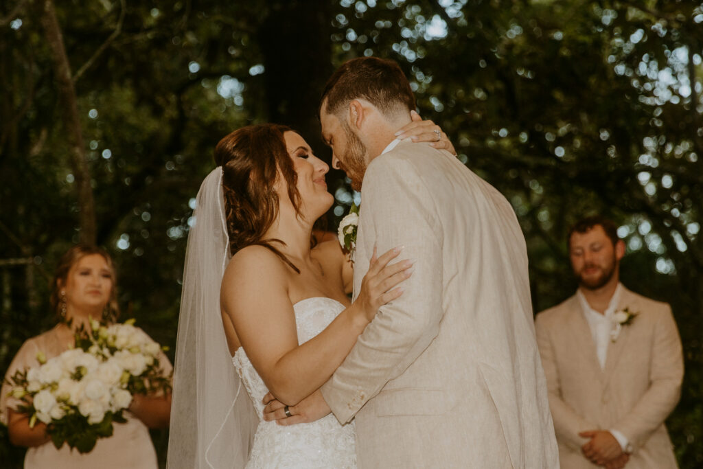first dance with bride and groom from southern charm wedding