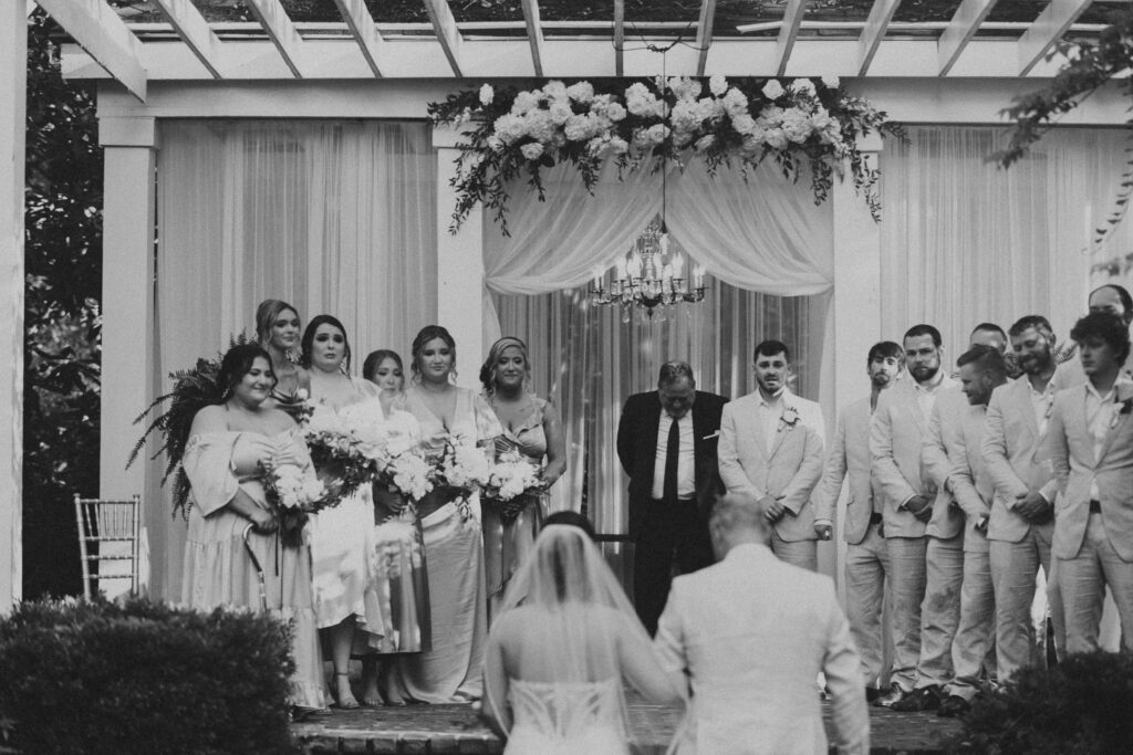 wedding ceremony detail photos from a southern charm wedding day