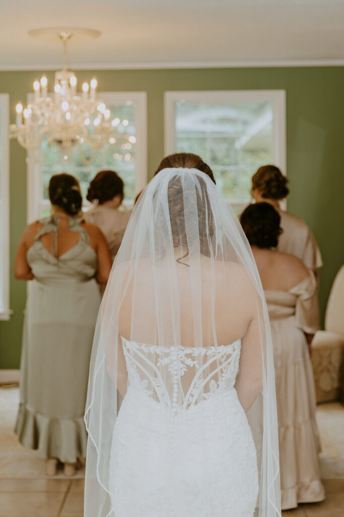 southern charm wedding photos with bride and bridesmaids