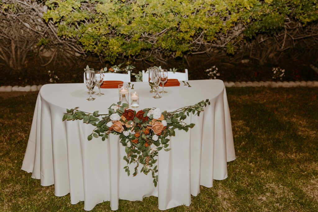 wedding details from an intimate backyard wedding