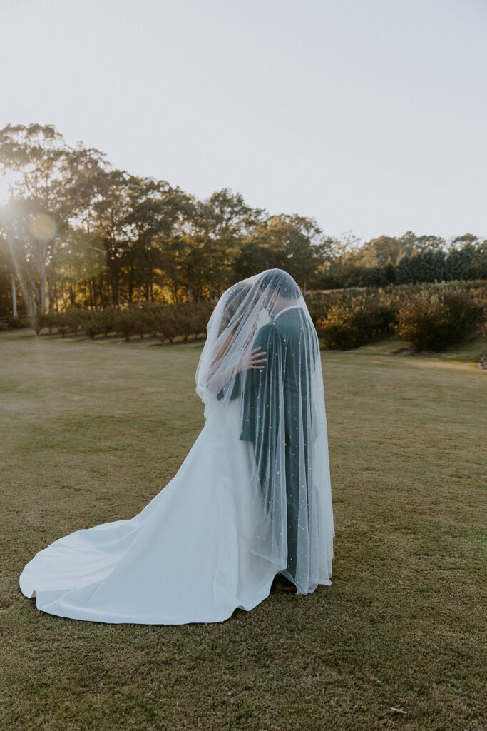 Golden hour bridal session in Georgia