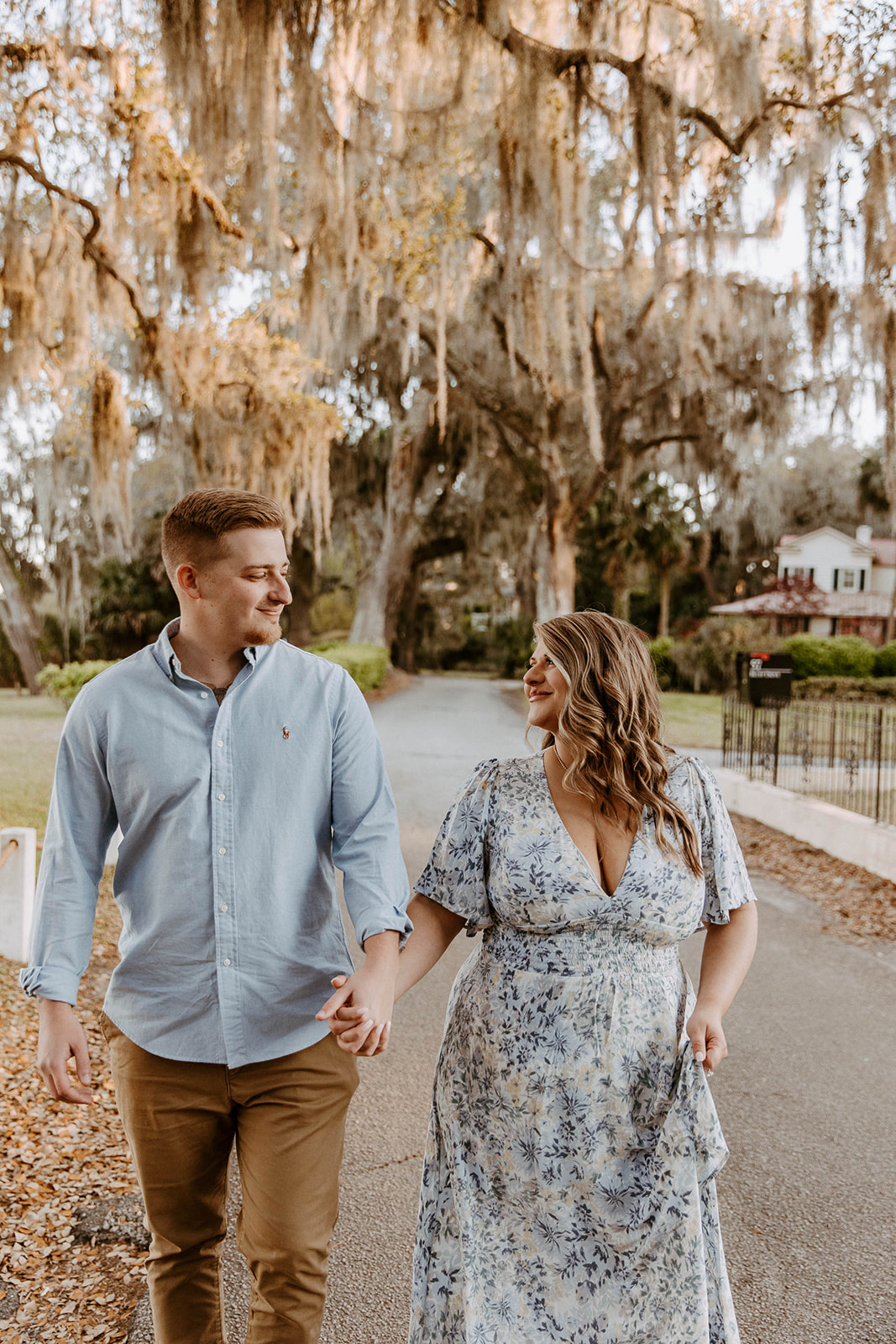 couple has a dreamy surprise proposal engagement session in the Isle of Hope in Savannah 