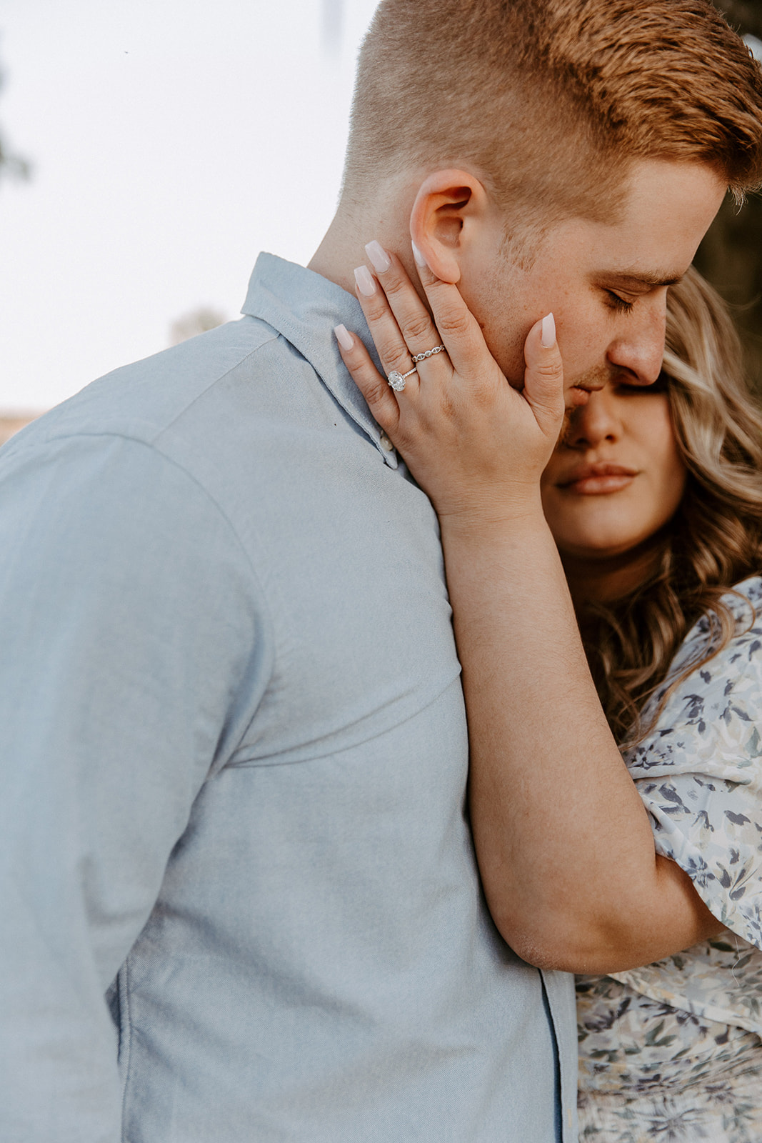 couple has a dreamy surprise proposal engagement session in the Isle of Hope in 