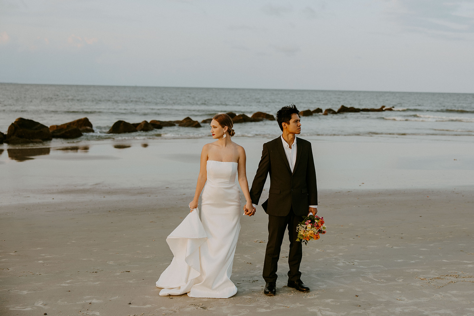 Dreamy Golden Hour Tybee Island Elopement