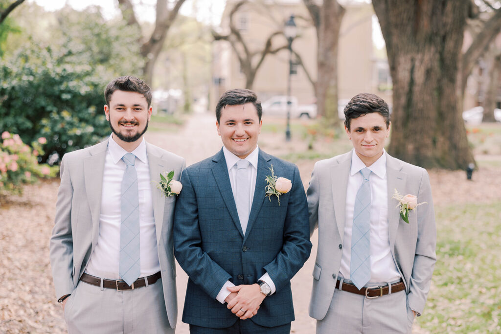 picture of the groom and his groomsmen 