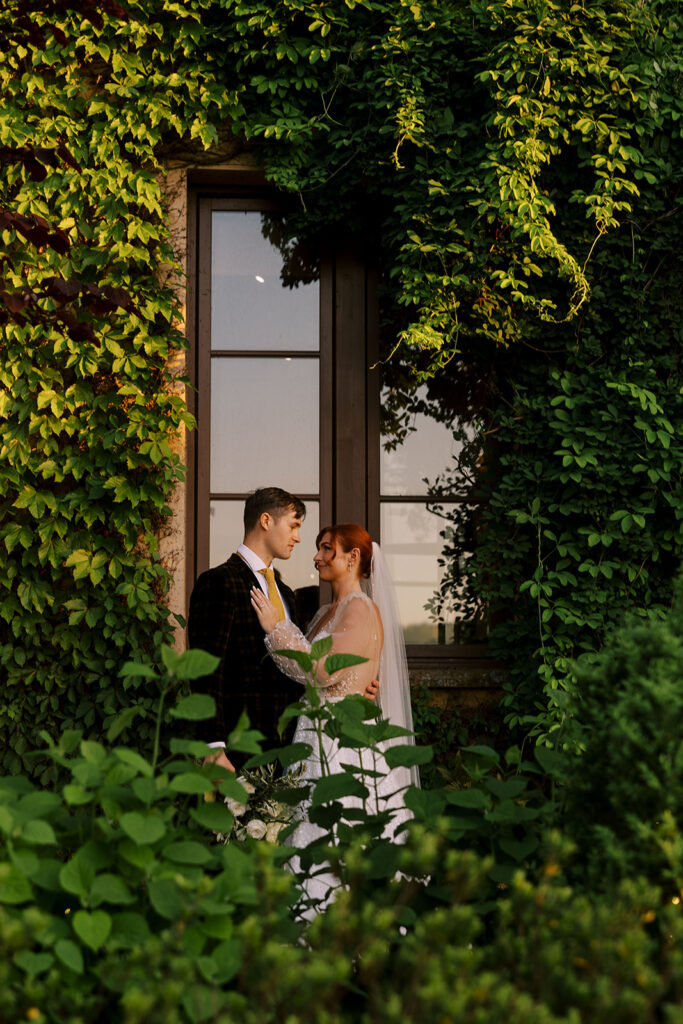cute golden hour winery wedding