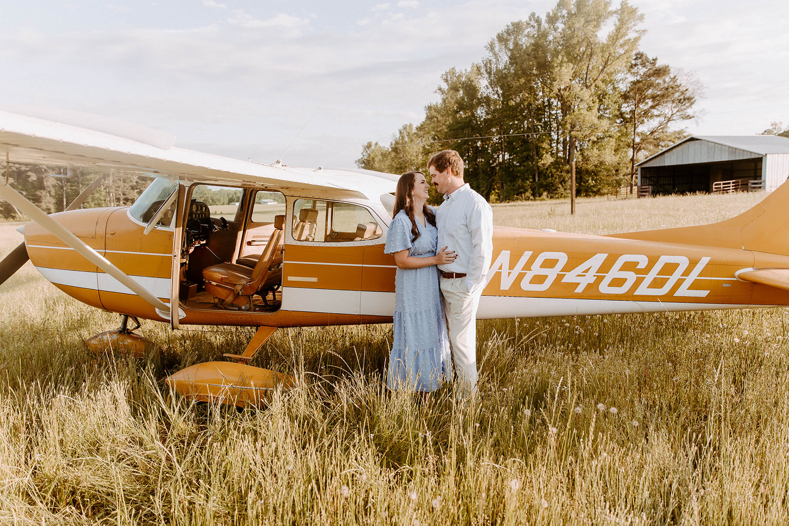 cute couple at their playful and fun photoshoot