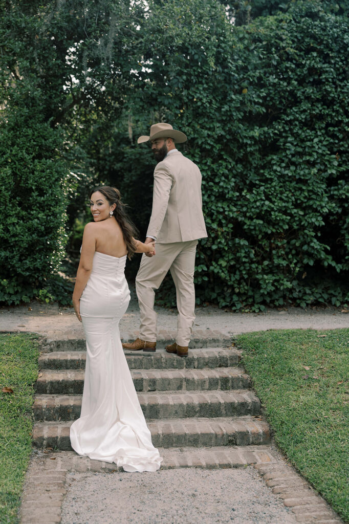 cute picture of the bride and groom