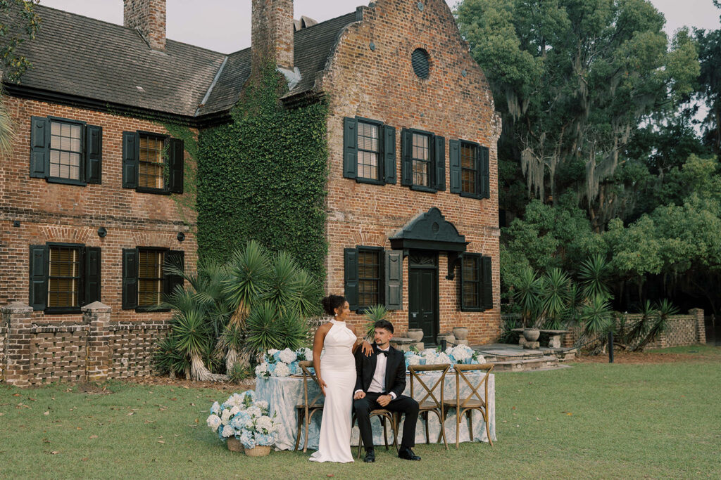 bride and groom at their dream reception