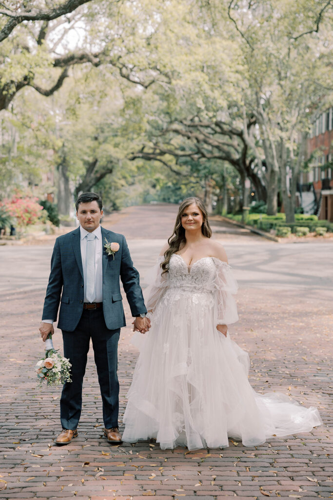 couple posing for the camera during their session