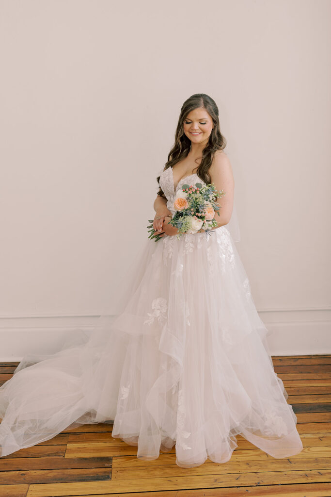 stunning portrait of the bride