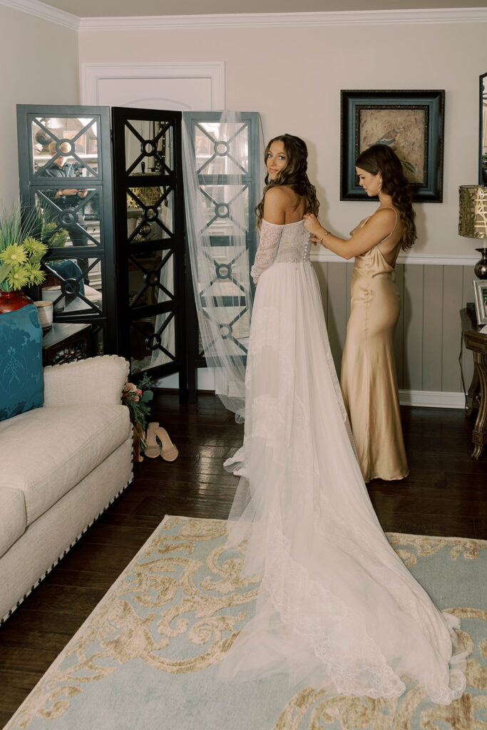 Bride getting ready for her dream ceremony