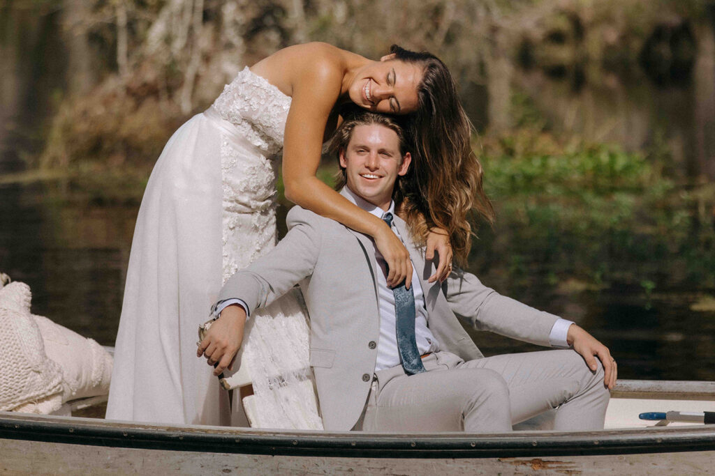 cute couple at their dream destination elopement 