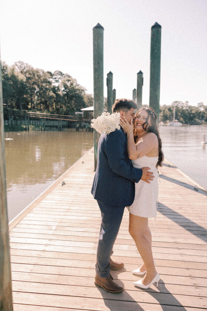 happy couple after their elopement ceremony
