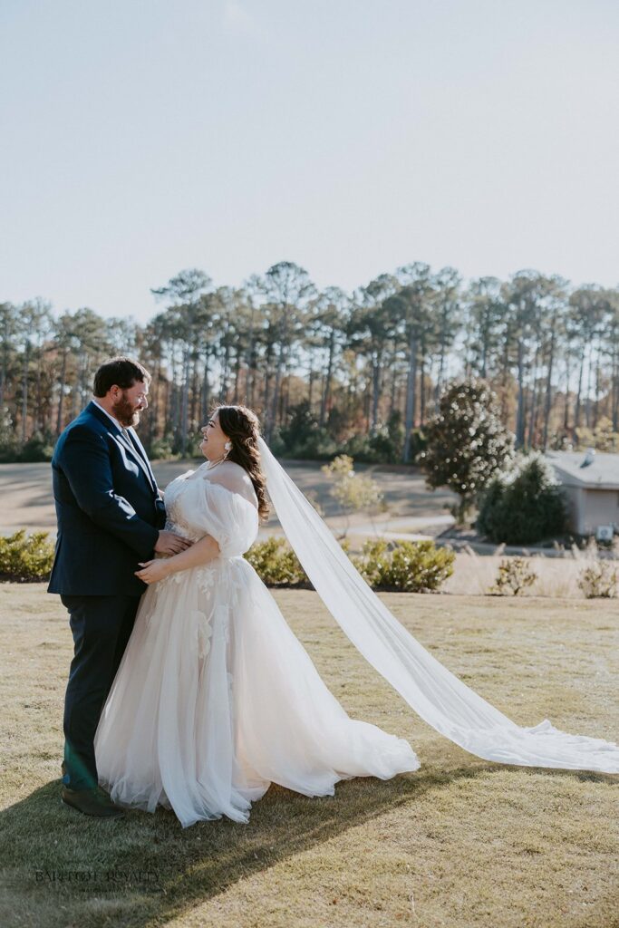 cute couple emotional at their first look