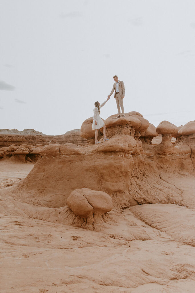 couple at their dream destination elopement