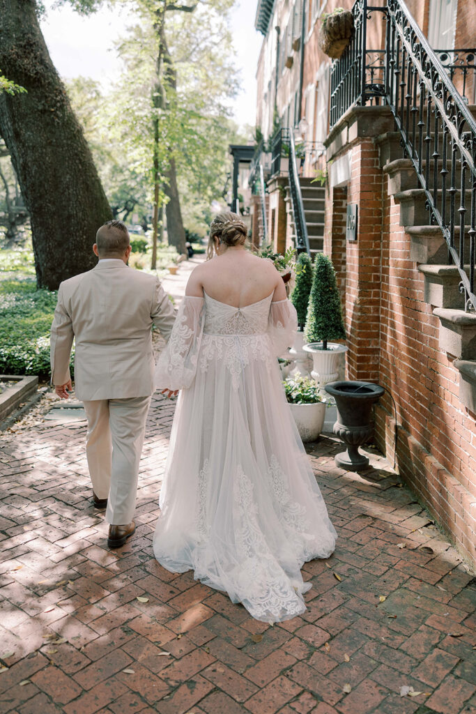 couple at their romantic bridal portraits 
