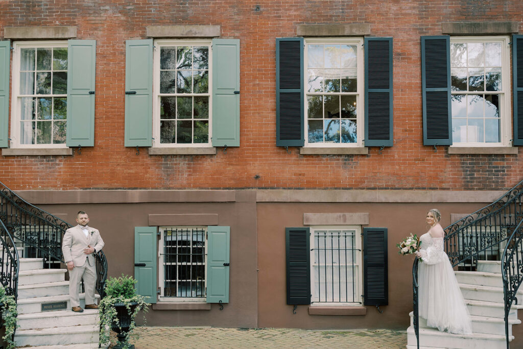 bride and groom at their dream romantic bridal portraits 