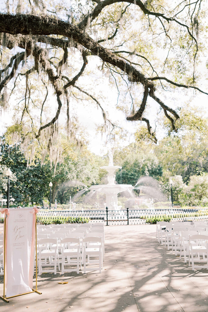 stunning ceremony decor in savannah