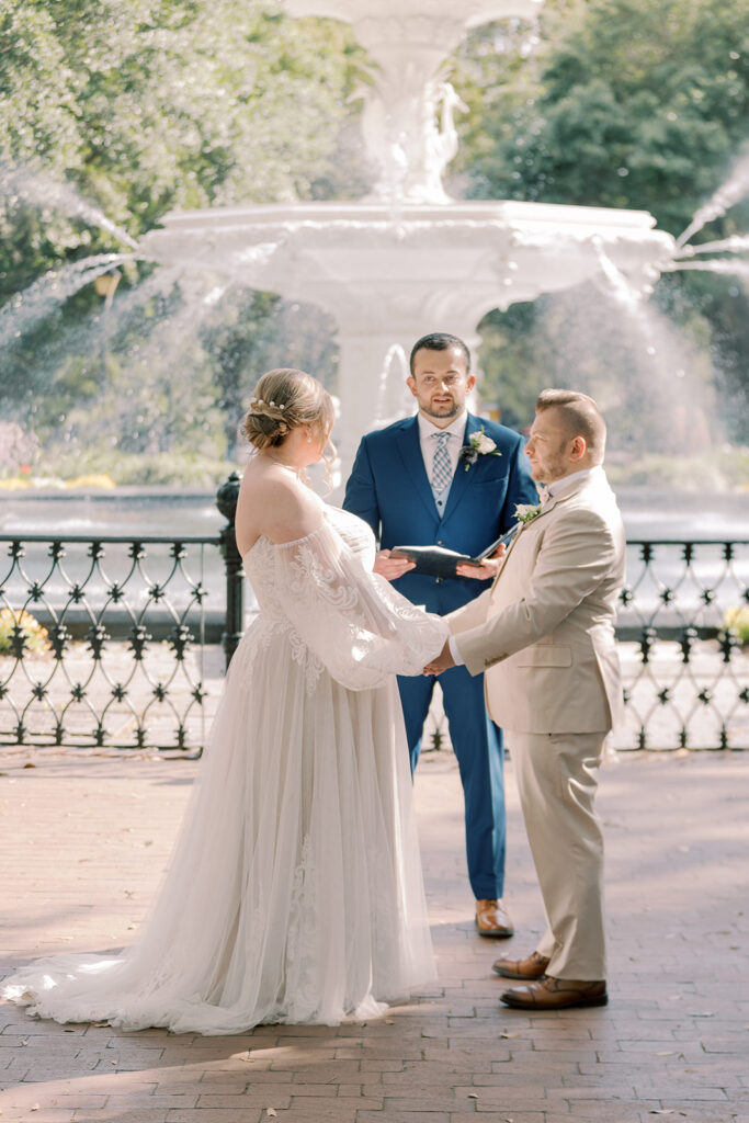 Couple at their dream, romantic ceremony