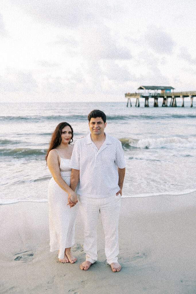 Yamila & Douglas’ Romantic Tybee Island Engagement and Bluffton SC Elopement