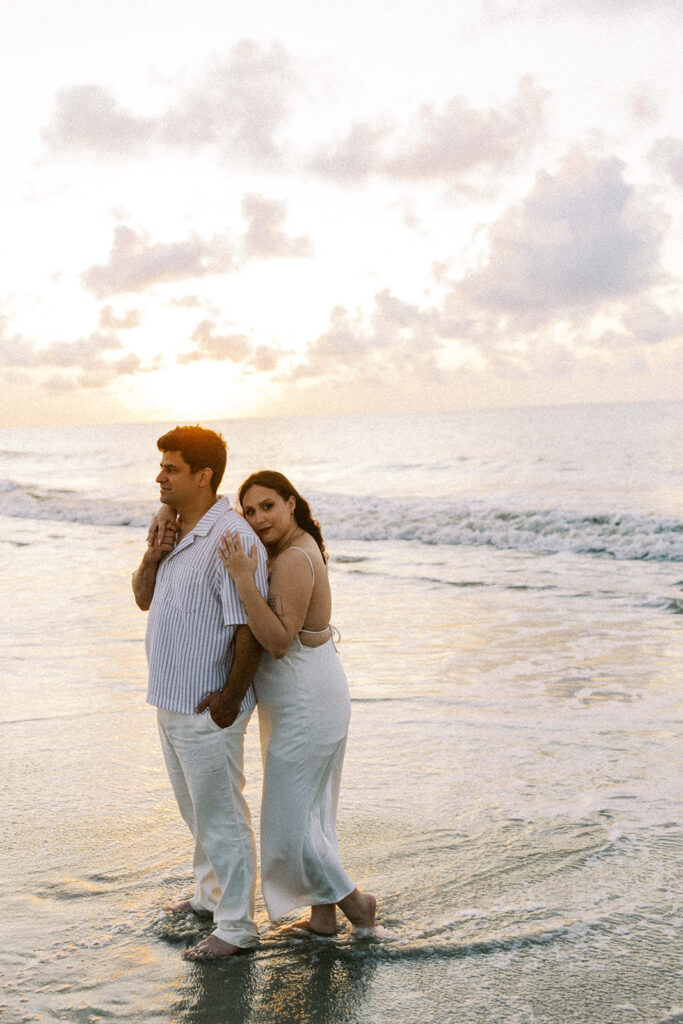 Yamila & Douglas’ Romantic Tybee Island Engagement and Bluffton SC Elopement