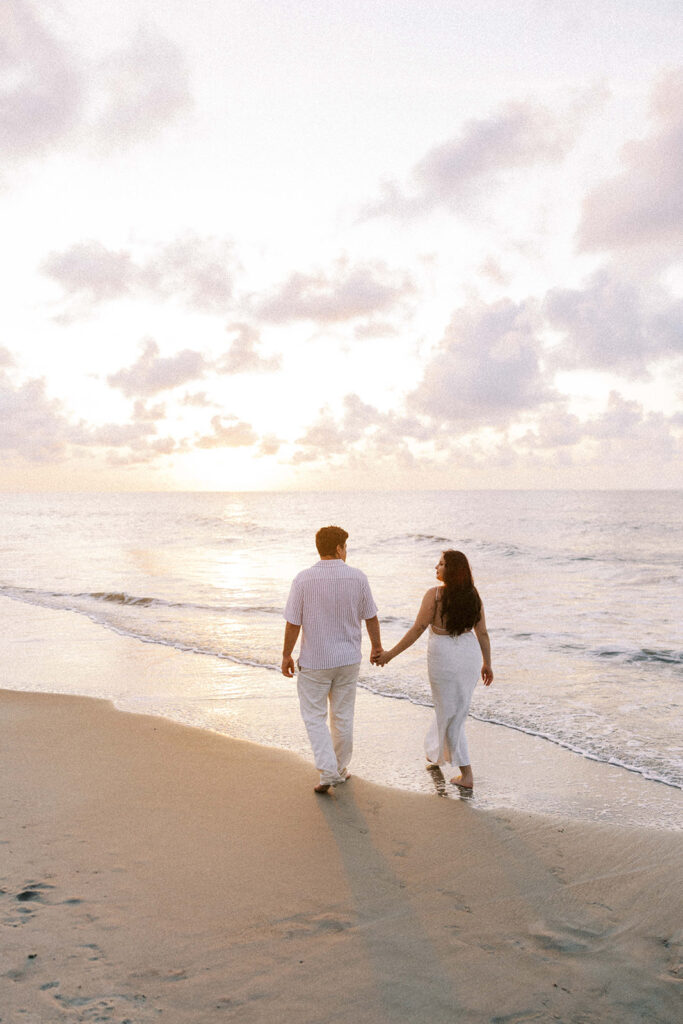 romantic beach photoshoot