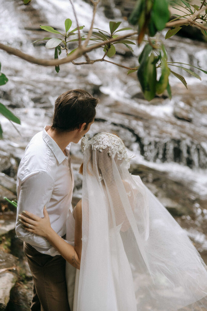 Love in the Mountains: A North Georgia Elopement at Minnehaha Falls