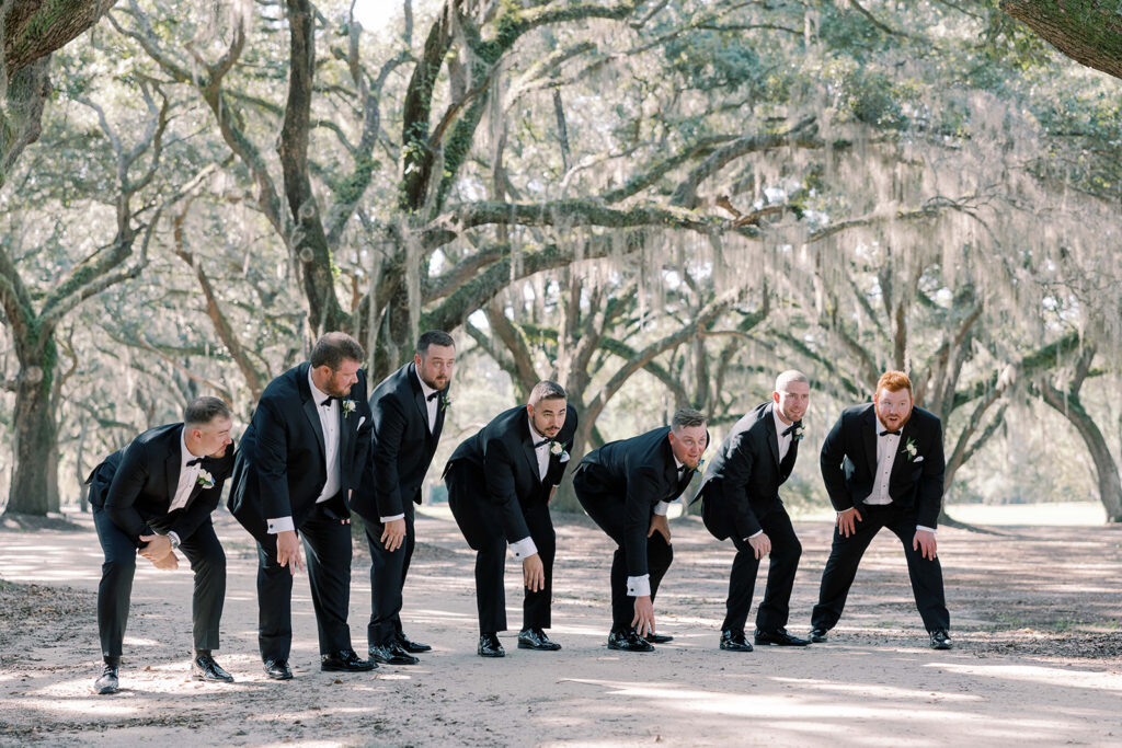 groomsmen before the ceremony