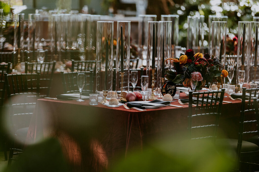 Stunning wedding reception decor