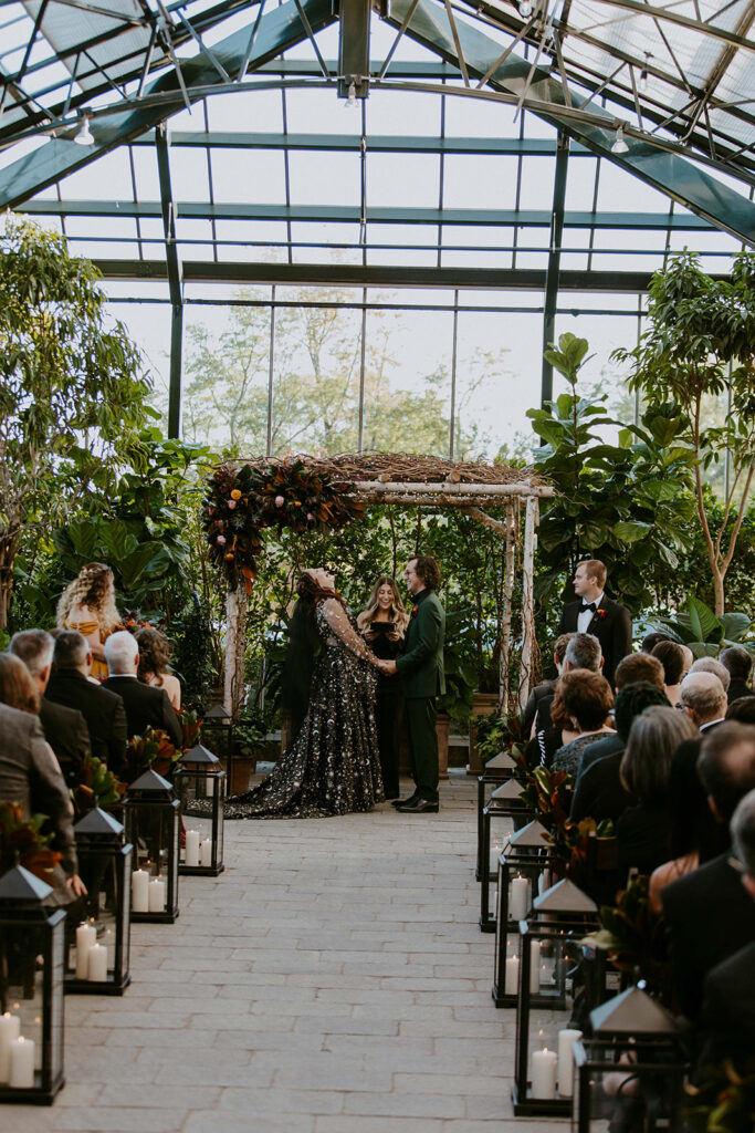 couple at their dream wedding ceremony
