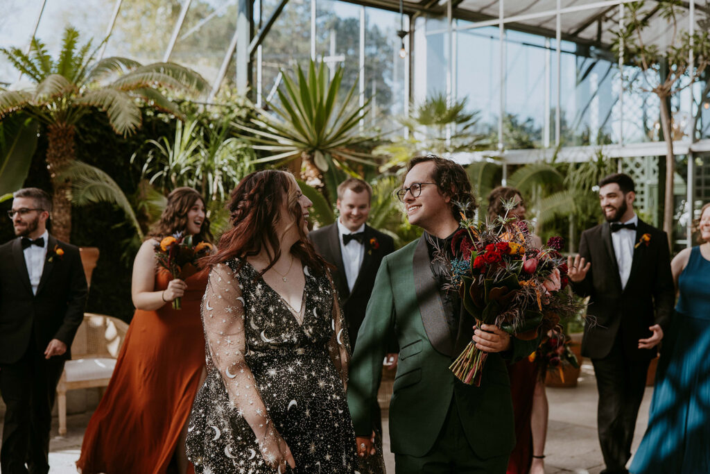 Bride and groom at their dream wedding