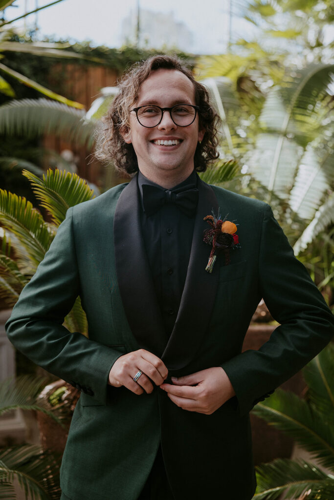 Portrait of the groom