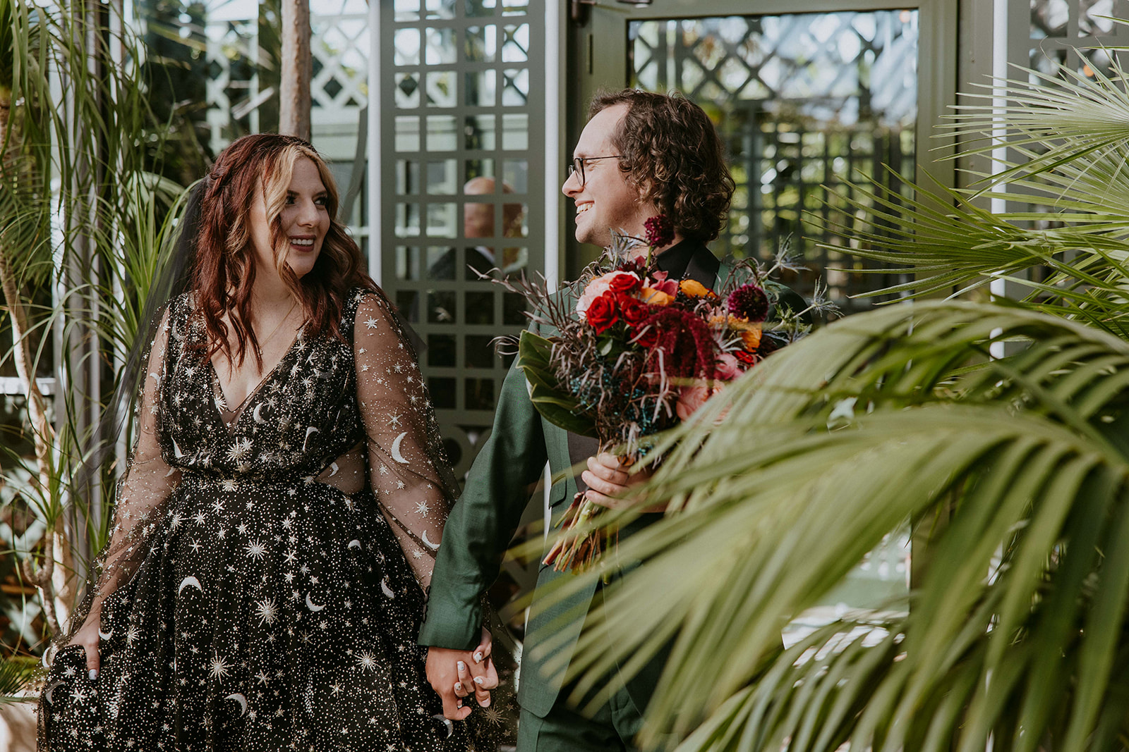 A Moody Celestial Garden Wedding at Planterra Conservatory in Michigan