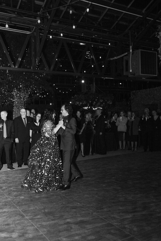newlyweds at their first dance