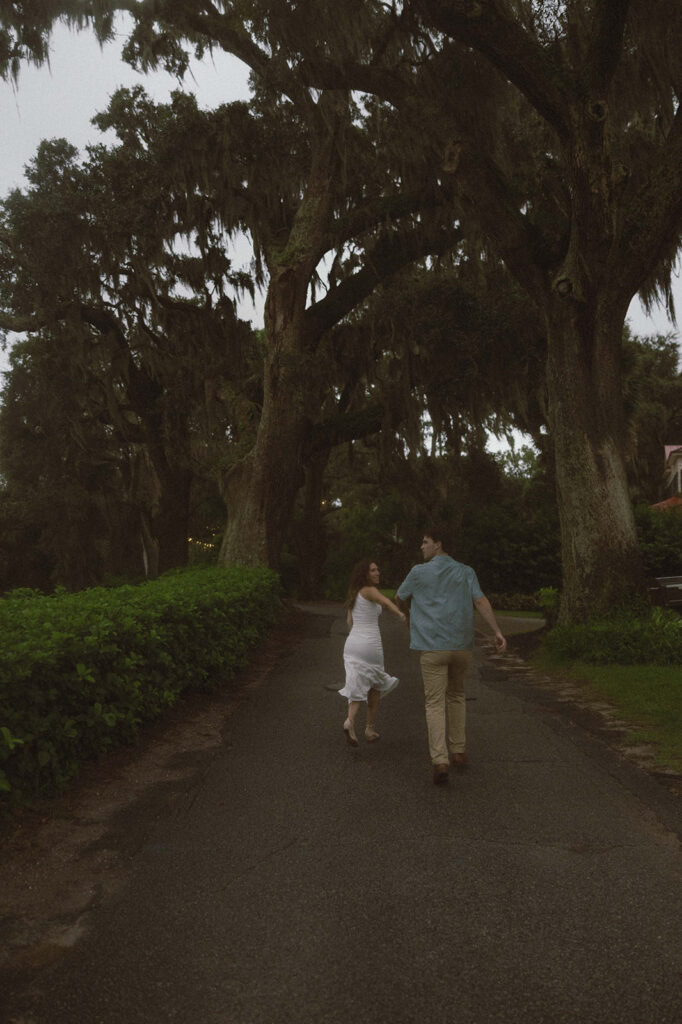 Chloe & Parker’s Romantic Isle of Hope Engagement Session in the Rain
