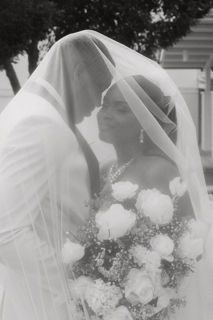 stunning picture of the newly married couple