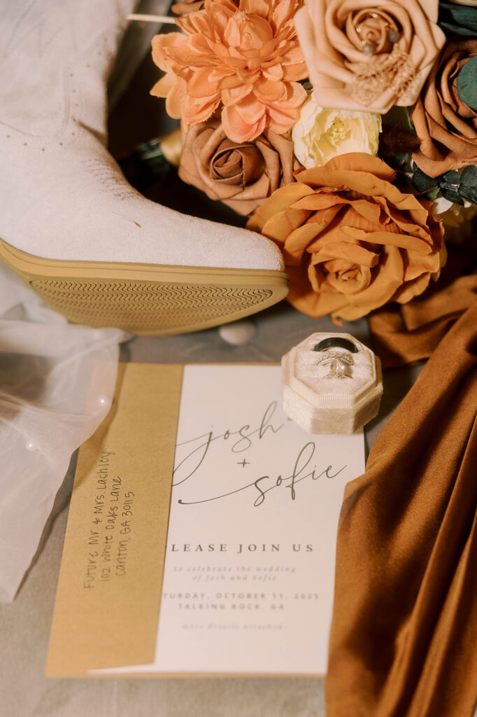 From Waterfall Engagements to a Rustic Georgia Wedding Day