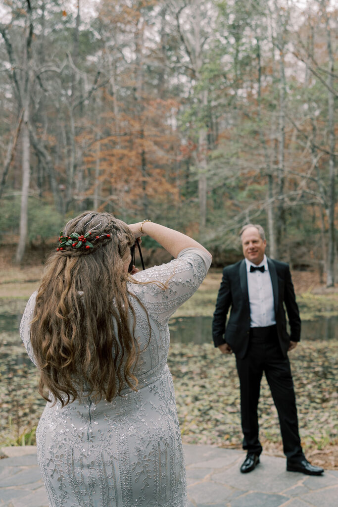 stunning portrait of the bride and groom at their dream wedding
