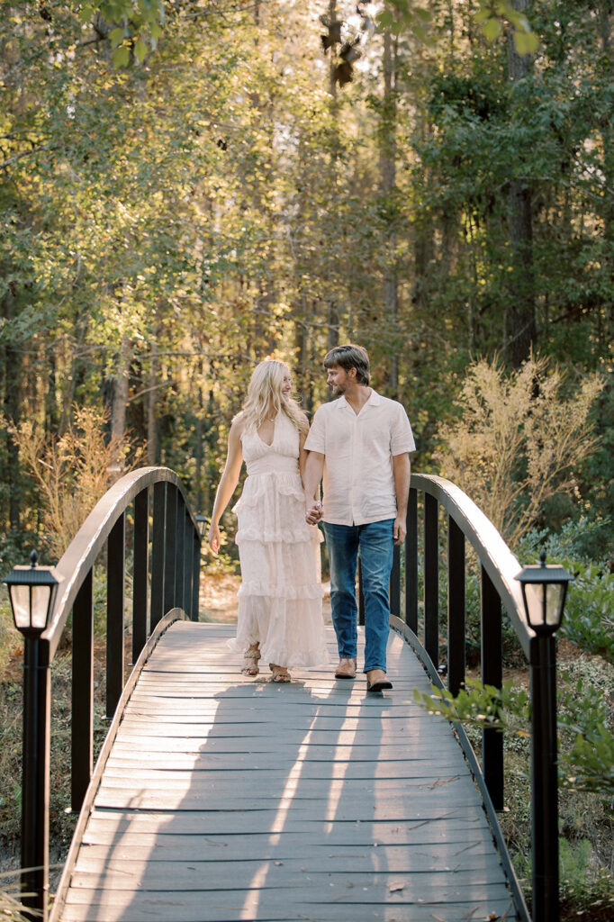 Mallory & Sam's Whimsical Chande Pines Engagement Session at Sunrise