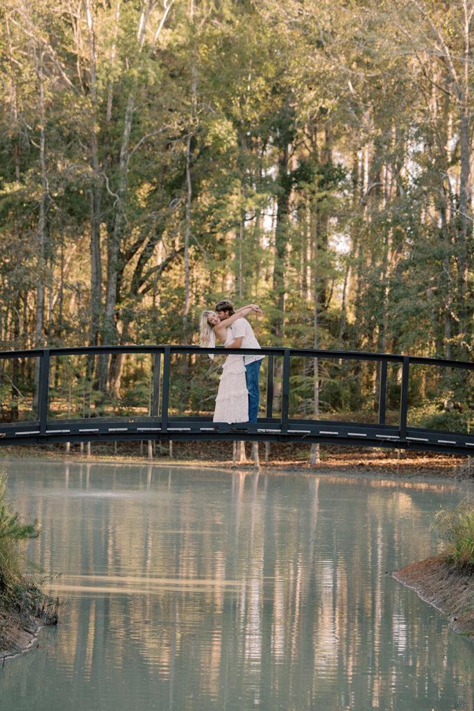 cute picture of the fiances hugging during their photoshoot