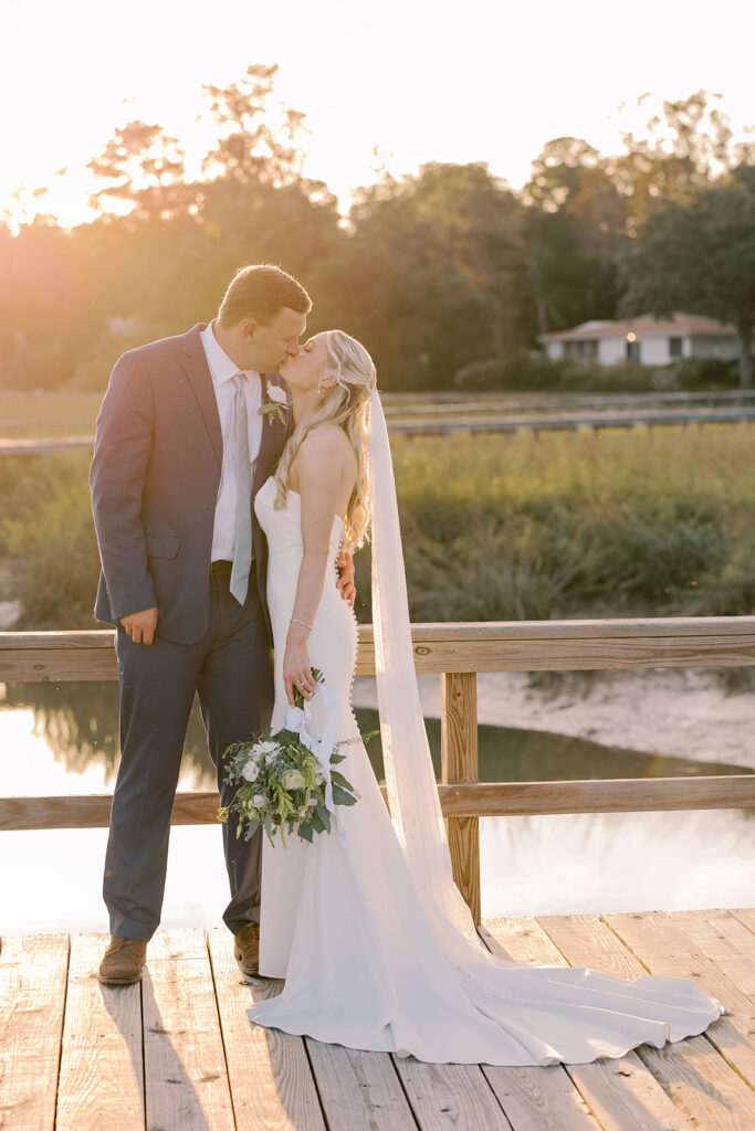Beautiful golden hour bridal portraits