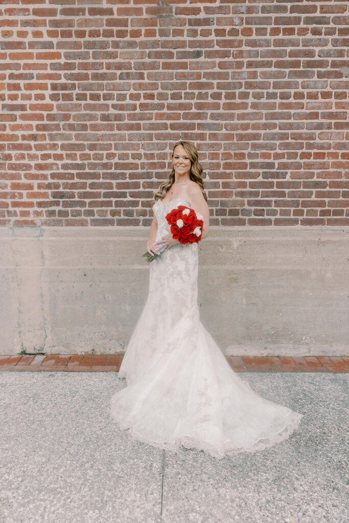 Stunning portrait of the bride