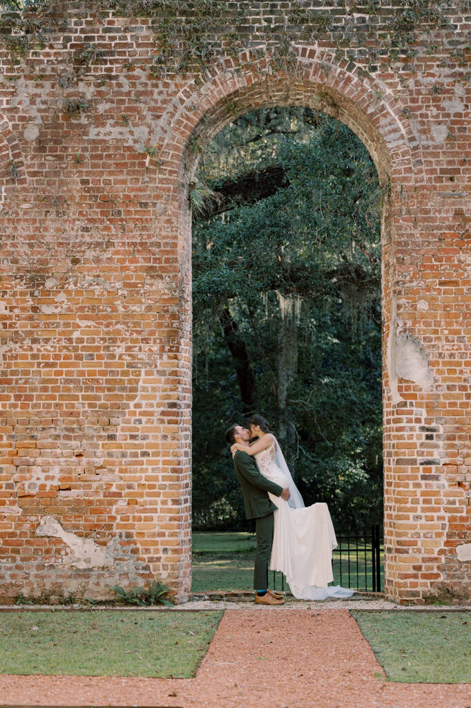 Just the Two of Us: An Intimate Old Sheldon Church Ruins Elopement