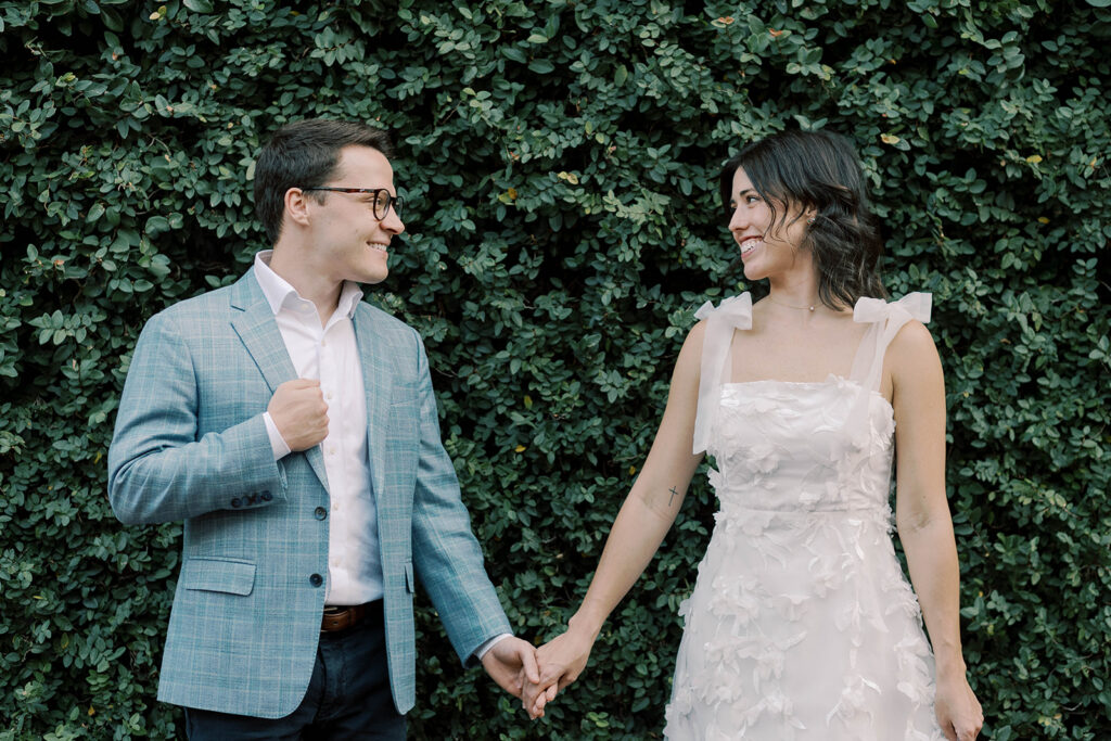 Romantic Downtown Savannah Engagement Photos with Golden Hour Glow