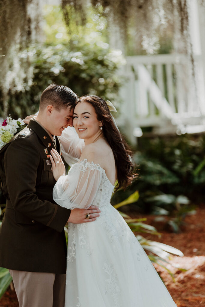 Golden hour bridal portraits in Georgia