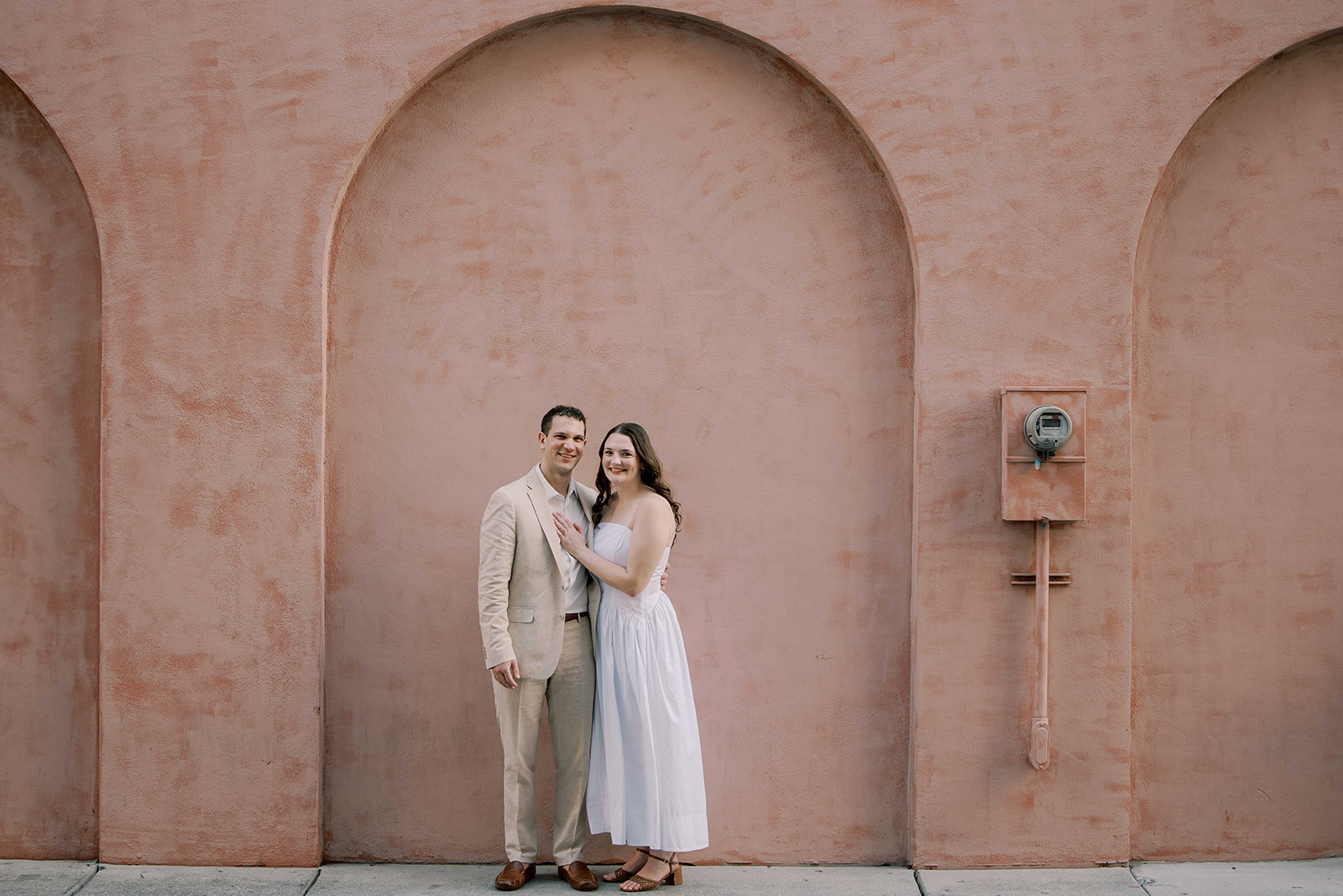 newly engaged couple at their dream photoshoot