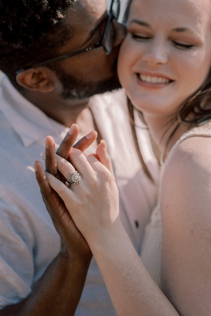 stunning closeup shot of the engagement ring