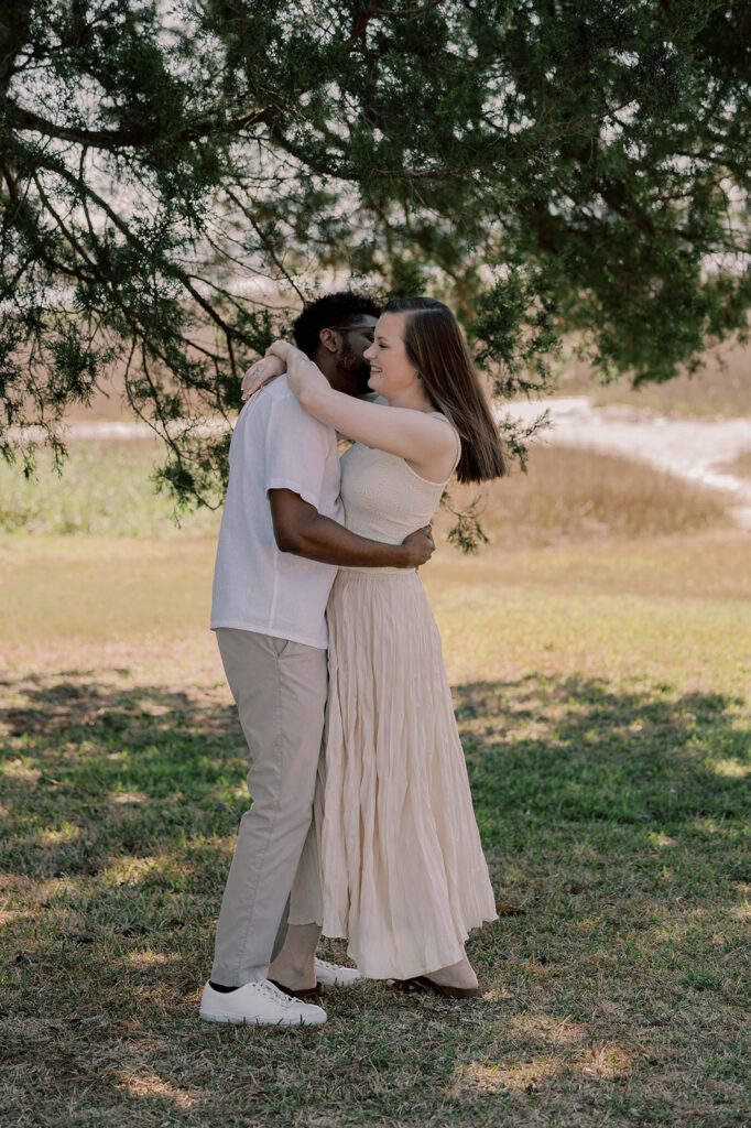 Boho Butterbean Beach Engagement Photos | A Playful Savannah Love Story